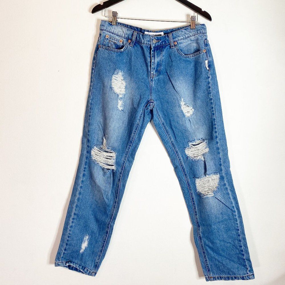 The Laundry Room Distressed Boyfriend Jeans Denim Size 28